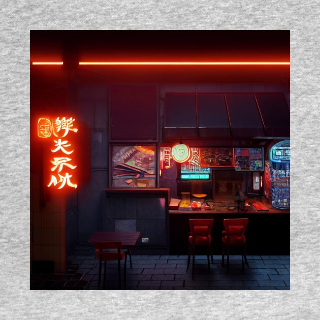 Cyberpunk Tokyo Ramen Shop by Grassroots Green